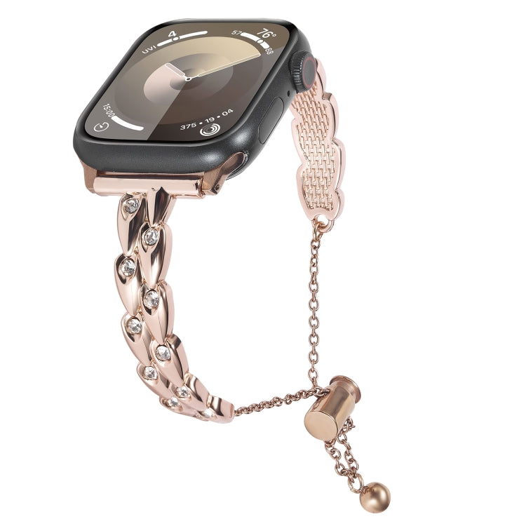 Rhinestone Peacock Metal Bracelet Watch Band, For Apple Watch Series 5 44mm, For Apple Watch Series 5 40mm, For Apple Watch Series 4 44mm, For Apple Watch Series 4 40mm
