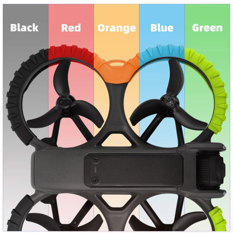 For DJI Avata 2 Sunnylife Drone Anti-Collision Protective Cover, Back Plate, Propeller Ring Stripes, Combo Case Kit