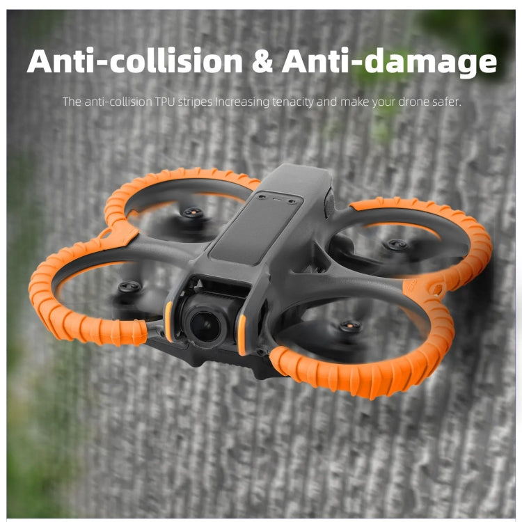 For DJI Avata 2 Sunnylife Drone Anti-Collision Protective Cover, Back Plate, Propeller Ring Stripes, Combo Case Kit
