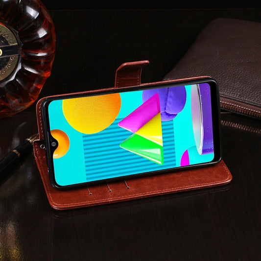 Crazy Horse texture leather case Samsung Galaxy Note 20 5G side angle view