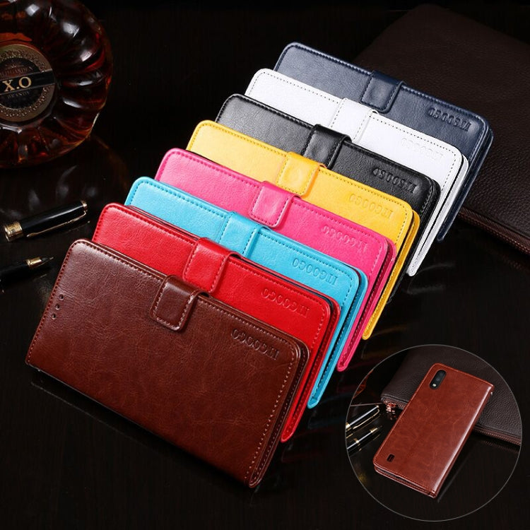 idewei Crazy Horse Texture Horizontal Flip Leather Case with Holder & Card Slots & Wallet, For Samsung Galaxy M01, For Samsung Galaxy M01 Core, For Samsung Galaxy Note 20 5G