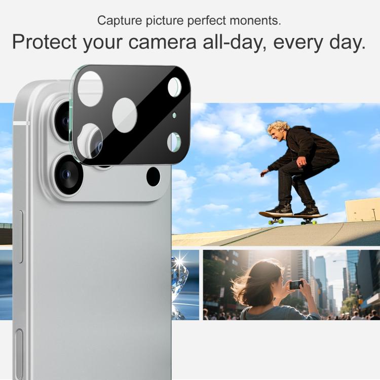 imak High Definition Integrated Glass Lens Film Black Version, For iPhone 17 Pro Max, For iPhone 17 Pro, For iPhone 17, For iPhone 17 Air, For iPhone 16e, For iPhone 16 Pro / 16 Pro Max, For iPhone 16 / 16 Plus