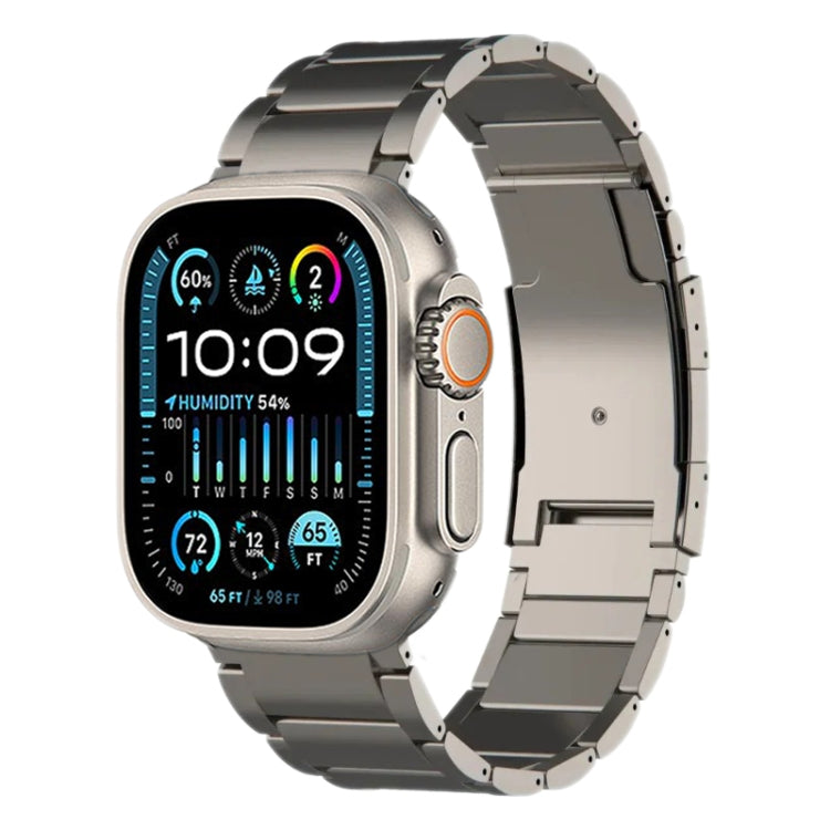 Titanium Metal Watch Band, For Apple Watch Series 10 46mm, For Apple Watch Series 10 42mm, For Apple Watch SE 2023 44mm, For Apple Watch SE 2023 40mm, For Apple Watch Ultra 2 49mm, For Apple Watch Series 9 45mm