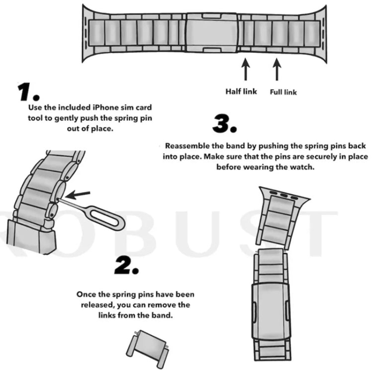 Titanium Metal Watch Band, For Apple Watch Series 7 41mm, For Apple Watch Series 7 45mm, For Apple Watch SE 40mm, For Apple Watch SE 44mm, For Apple Watch Series 6 40mm, For Apple Watch Series 6 44mm
