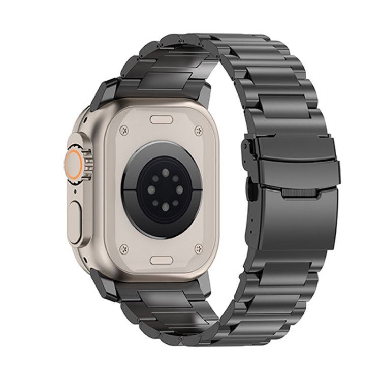 26mm Safety Buckle Titanium Alloy Watch Band, For Apple Watch Series 6 44mm, For Apple Watch Series 5 44mm, For Apple Watch Series 4 44mm, For Apple Watch Series 3 42mm