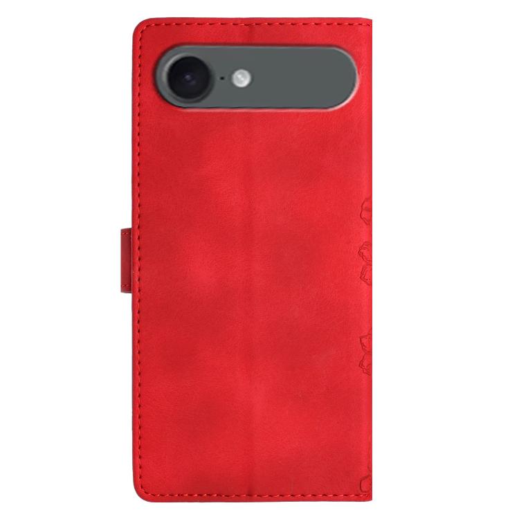 Cherry Blossom Butterfly Skin Feel Embossed PU Phone Case, For iPhone 17 Air, For iPhone 16e, For iPhone 16 Pro Max