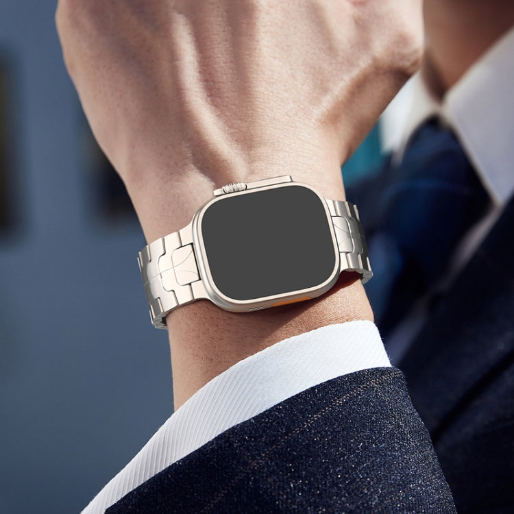 Magnetic Buckle Titanium Alloy Watch Band, For Apple Watch Series 7 45mm, For Apple Watch SE 44mm, For Apple Watch Series 6 44mm, For Apple Watch Series 5 44mm, For Apple Watch Series 4 44mm, For Apple Watch Series 3 42mm
