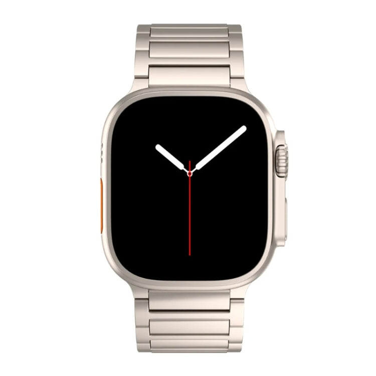 I-shaped Butterfly Buckle Titanium Alloy Watch Band, For Apple Watch Series 7 45mm, For Apple Watch SE 44mm, For Apple Watch Series 6 44mm, For Apple Watch Series 5 44mm, For Apple Watch Series 4 44mm, For Apple Watch Series 3 42mm