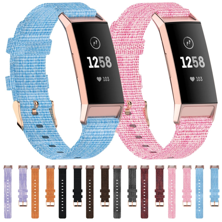 Braided Nylon Strap Plastic Head, Size: Free Size, For Fitbit Charge 4 / Charge 3 / Charge3 SE