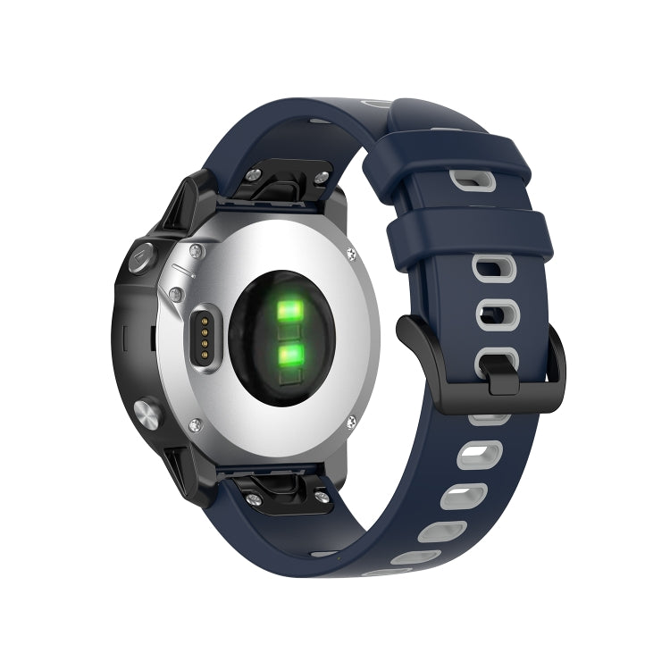 Silicone Two-color Strap, For Garmin Fenix 6S