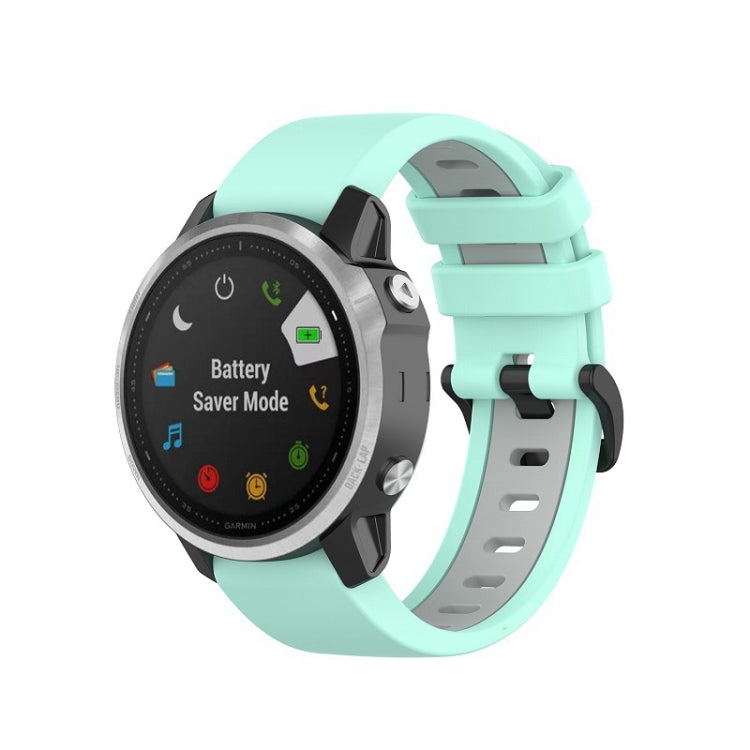 Silicone Two-color Strap, For Garmin Fenix 6S