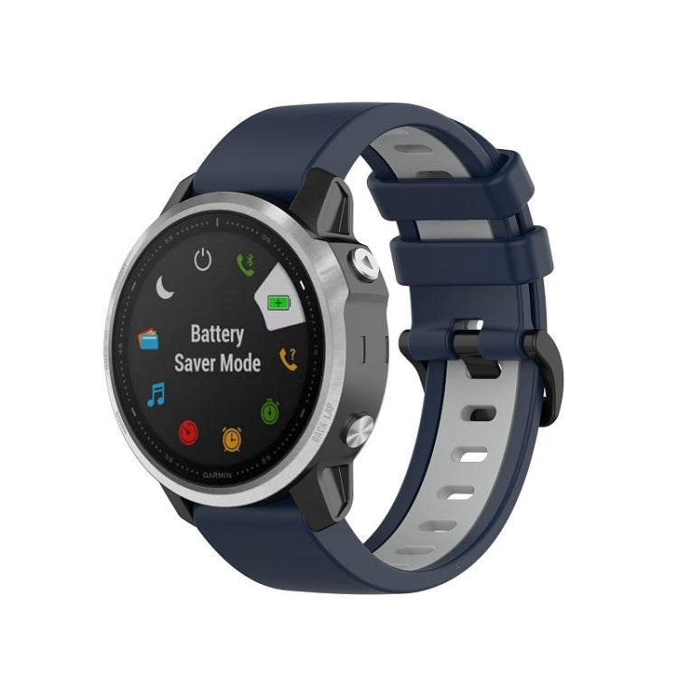 Silicone Two-color Strap, For Garmin Fenix 6X