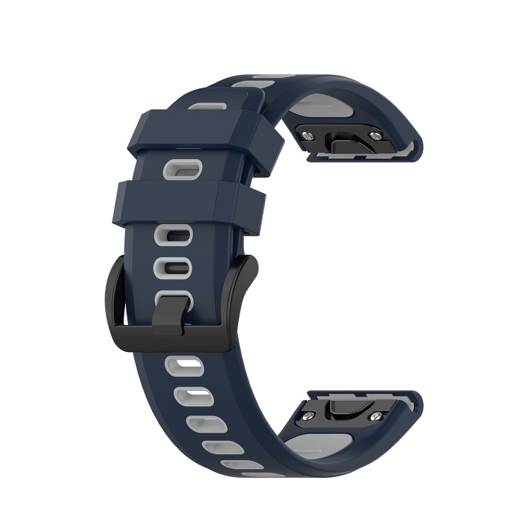 Silicone Two-color Strap, For Garmin Fenix 6X