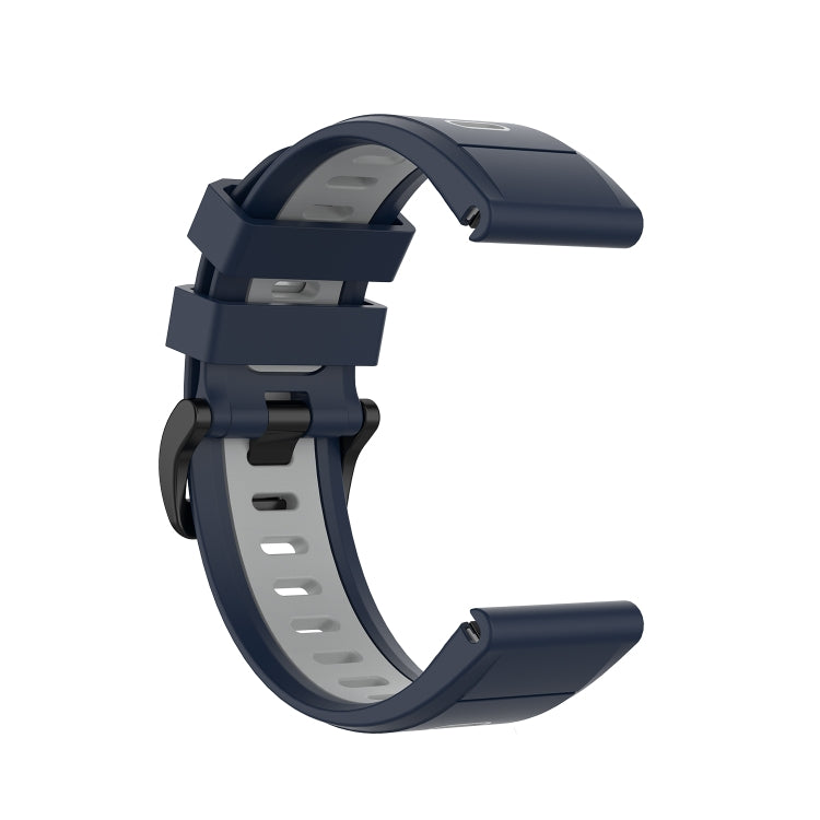 Silicone Two-color Strap, For Garmin Fenix 6X