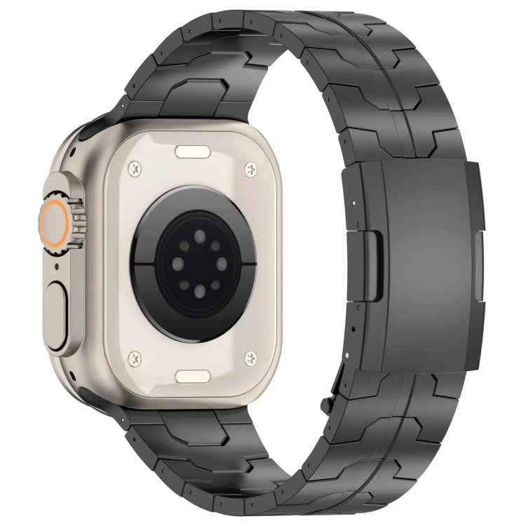 Turtle Buckle Titanium Alloy Watch Band, For Apple Watch SE 2023 44mm, For Apple Watch SE 2023 40mm, For Apple Watch Ultra 2 49mm, For Apple Watch Series 9 45mm, For Apple Watch Series 9 41mm, For Apple Watch Ultra 49mm, For Apple Watch Series 8 41mm  ...