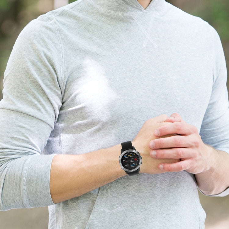 Silicone Two-color Strap, For Garmin Fenix 6
