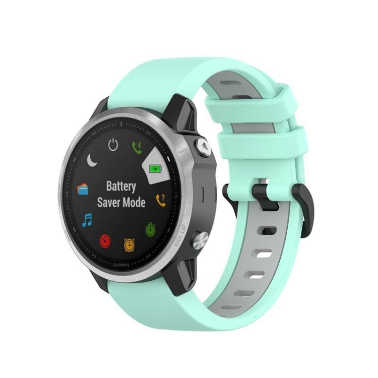 Silicone Two-color Strap, For Garmin Fenix 6