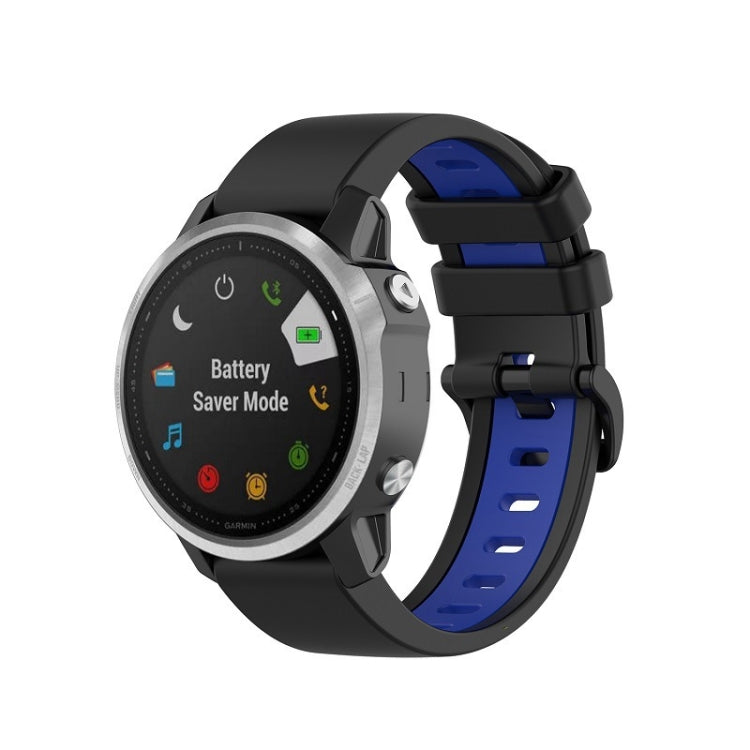 Silicone Two-color Strap, For Garmin Fenix 6