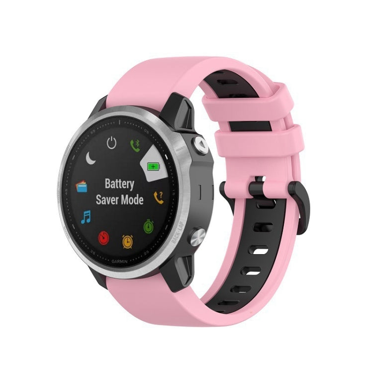 Silicone Two-color Strap, For Garmin Fenix 6