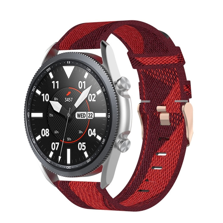 Woven Nylon Textured Strap, Size: Free Size 20mm, For Galaxy Watch 3 41mm