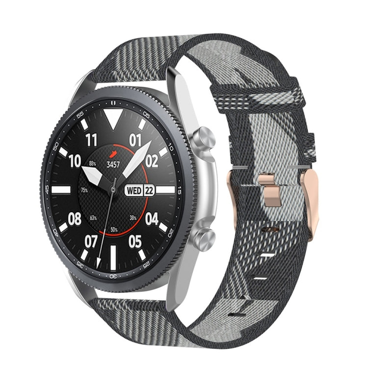 Woven Nylon Textured Strap, Size: Free Size 20mm, For Galaxy Watch 3 41mm