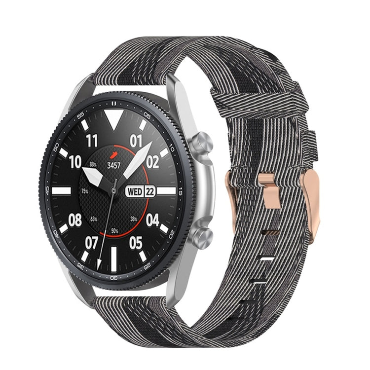 Woven Nylon Textured Strap, Size: Free Size 20mm, For Galaxy Watch 3 41mm