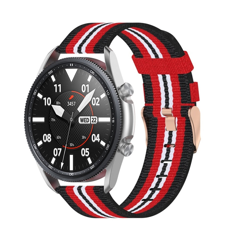 Woven Nylon Textured Strap, Size: Free Size 20mm, For Galaxy Watch 3 41mm