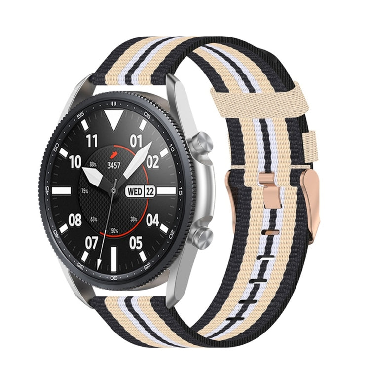 Woven Nylon Textured Strap, Size: Free Size 20mm, For Galaxy Watch 3 41mm