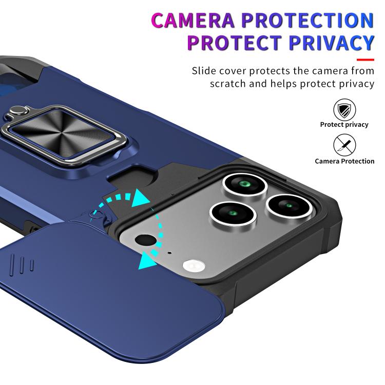 Camera Shield Card Slot PC+TPU Phone Case, For iPhone 18 Pro / 17 Pro, For iPhone 18 Pro Max / 17 Pro Max, For iPhone Air, For iPhone 16 Pro Max