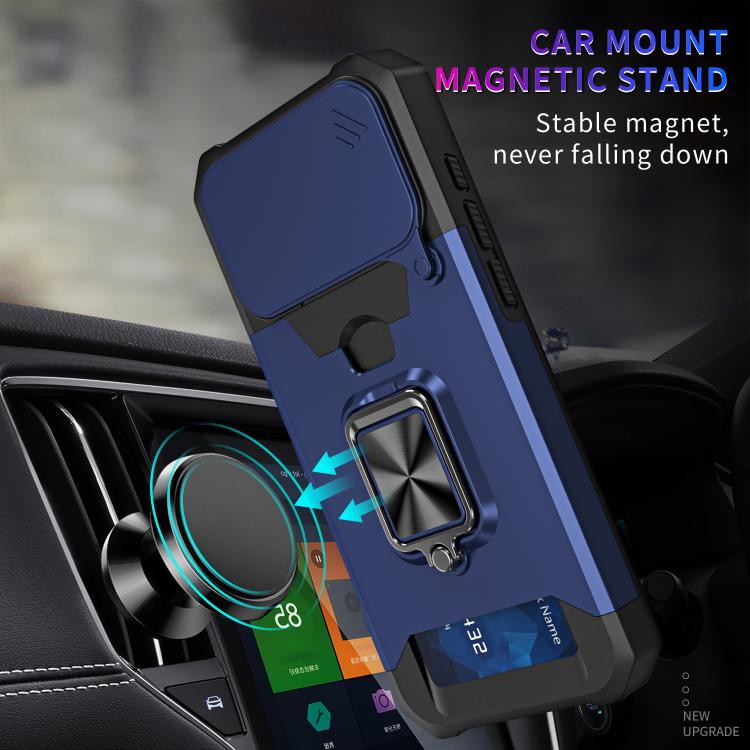 Camera Shield Card Slot PC+TPU Phone Case, For iPhone 18 Pro / 17 Pro, For iPhone 18 Pro Max / 17 Pro Max, For iPhone Air, For iPhone 16 Pro Max