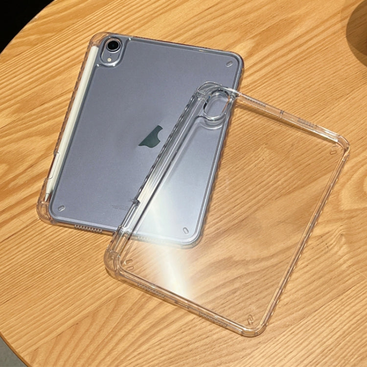 Étui hybride en TPU acrylique transparent avec emplacement pour stylet, pour iPad mini 6/mini 2024, iPad Pro 12.9 2022/2020/2018, iPad Pro 11 2022/2020/2018, iPad 10e génération 10.9 2022, iPad Air 2022/2020 10.9, iPad 10.2 2021/2020/10.5