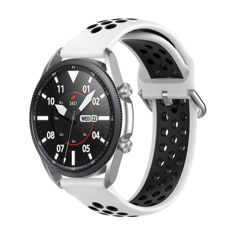 Silicone Sports Two-tone Strap, Size: Free Size 20mm, For Galaxy Watch 3 41mm