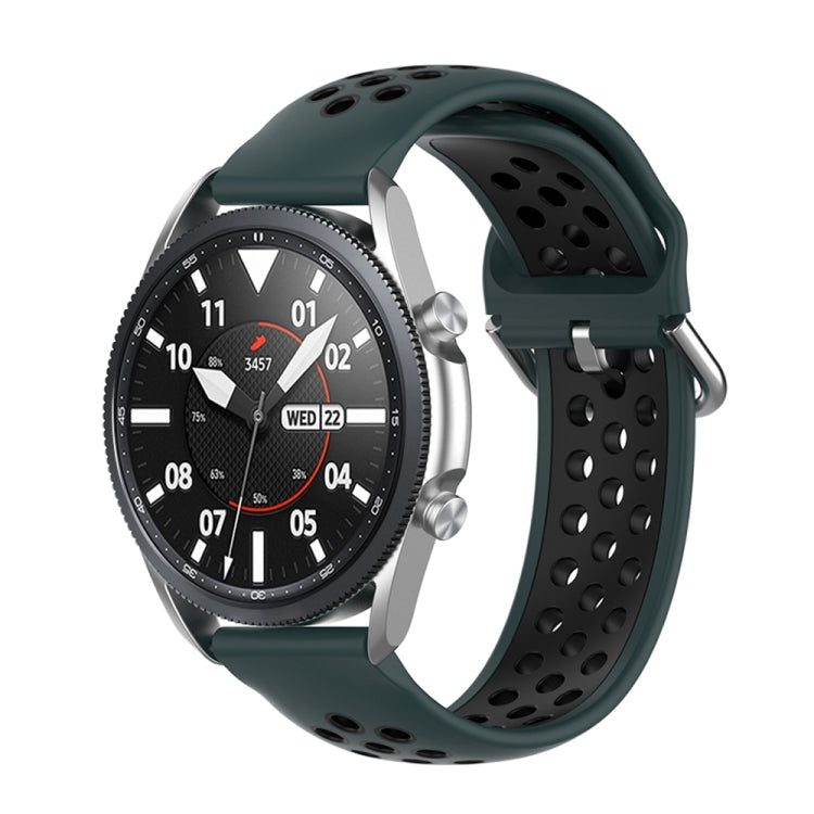 Silicone Sports Two-tone Strap, Size: Free Size 20mm, For Galaxy Watch 3 41mm