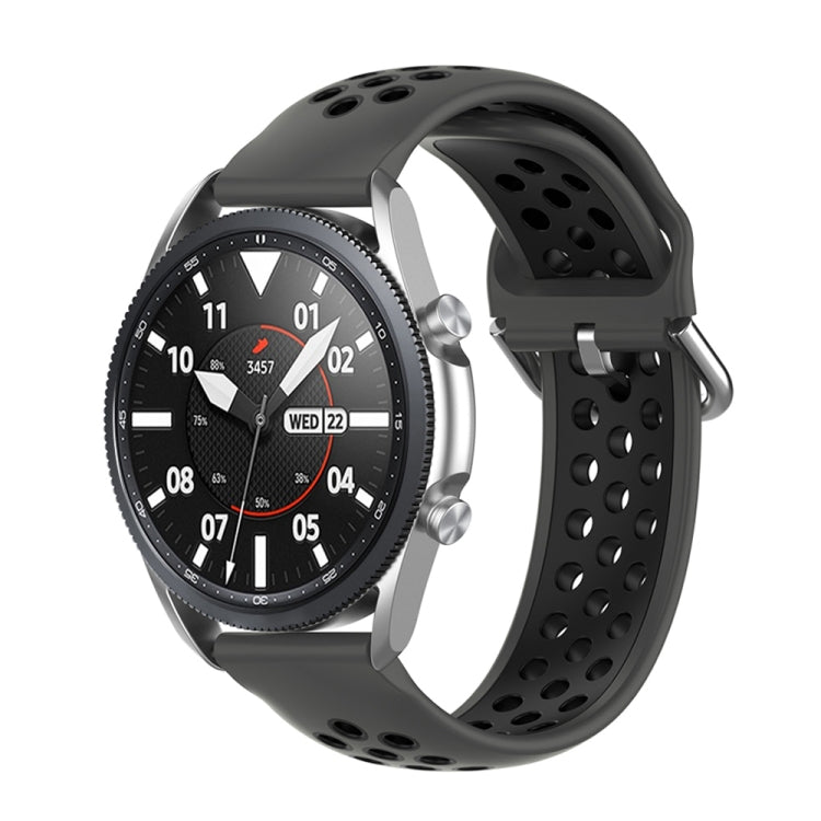Silicone Sports Two-tone Strap, Size: Free Size 20mm, For Galaxy Watch 3 41mm