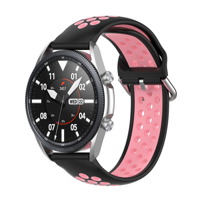 Silicone Sports Two-tone Strap, Size: Free Size 20mm, For Galaxy Watch 3 41mm