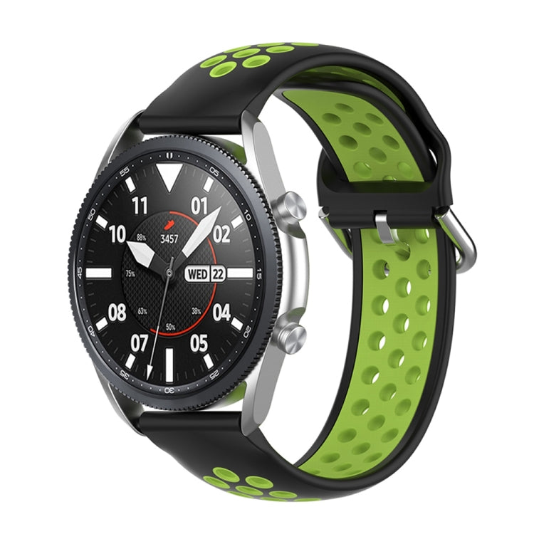 Silicone Sports Two-tone Strap, Size: Free Size 20mm, For Galaxy Watch 3 41mm