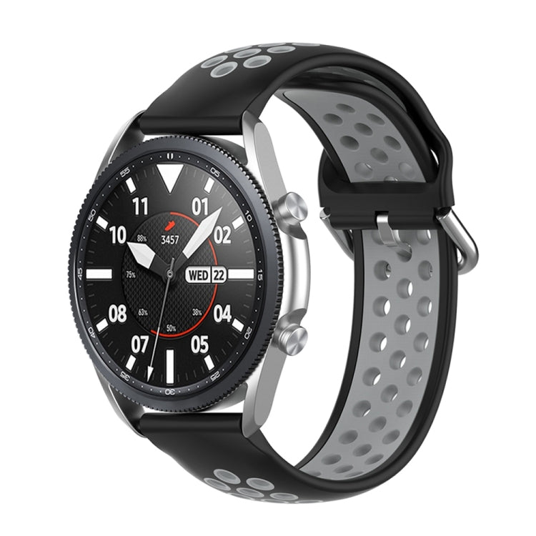 Silicone Sports Two-tone Strap, Size: Free Size 20mm, For Galaxy Watch 3 41mm