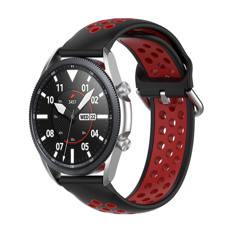 Silicone Sports Two-tone Strap, Size: Free Size 20mm, For Galaxy Watch 3 41mm