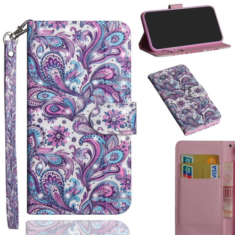 3D Painting Pattern Horizontal Flip TPU + PU Leather Case with Holder & Card Slots & Wallet, For Samsung Galaxy Note 20 Ultra