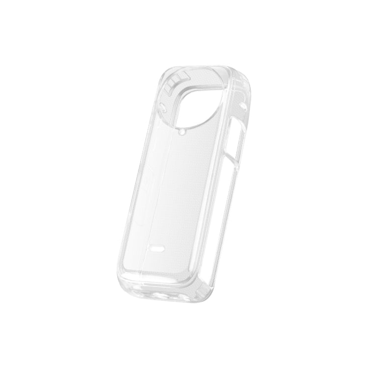 For Insta360 X4 Clear 1.5mm Soft TPU Protective Case, Single Cover, With Hand Strap, With Neck Strap
