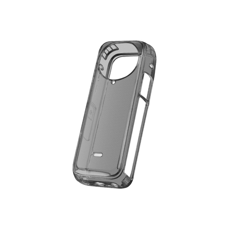 For Insta360 X4 Clear 1.5mm Soft TPU Protective Case, Single Cover, With Hand Strap, With Neck Strap