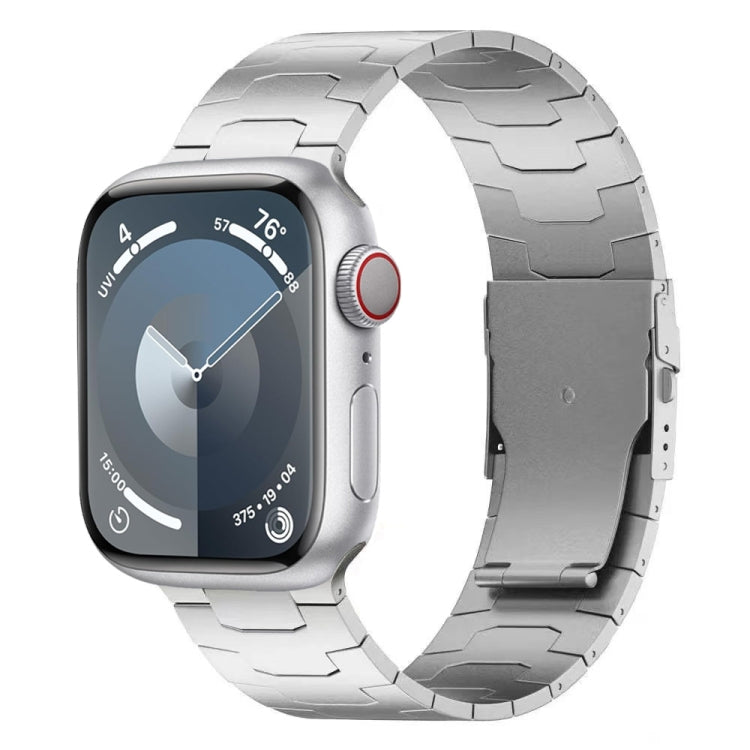 26mm Oracle Safety Buckle Titanium Alloy Watch Band, For Apple Watch Series 6 44mm, For Apple Watch Series 5 44mm, For Apple Watch Series 4 44mm, For Apple Watch Series 3 42mm