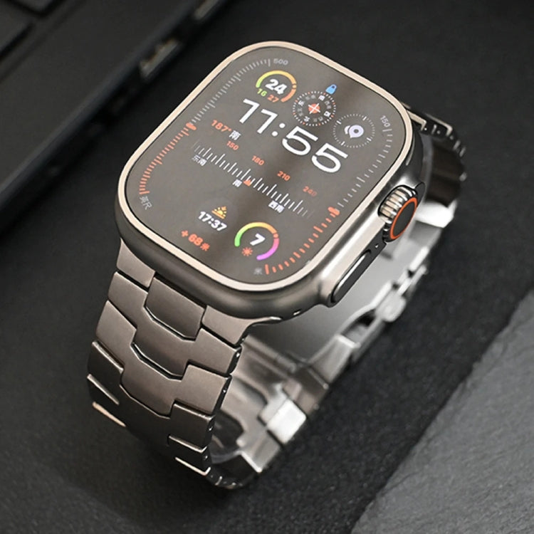 26mm Oracle Safety Buckle Titanium Alloy Watch Band, For Apple Watch SE 2023 44mm, For Apple Watch Ultra 2 49mm, For Apple Watch Series 9 45mm, For Apple Watch Ultra 49mm, For Apple Watch Series 8 45mm, For Apple Watch SE 2022 44mm���������������������...