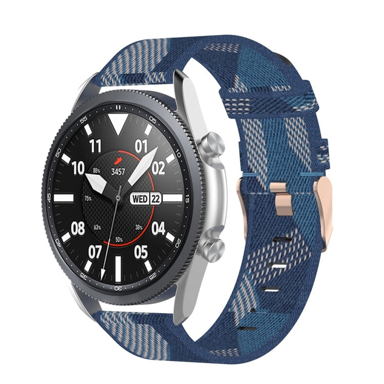 Woven Nylon Textured Strap, Size: Free Size 22mm, For Galaxy Watch 3 45mm