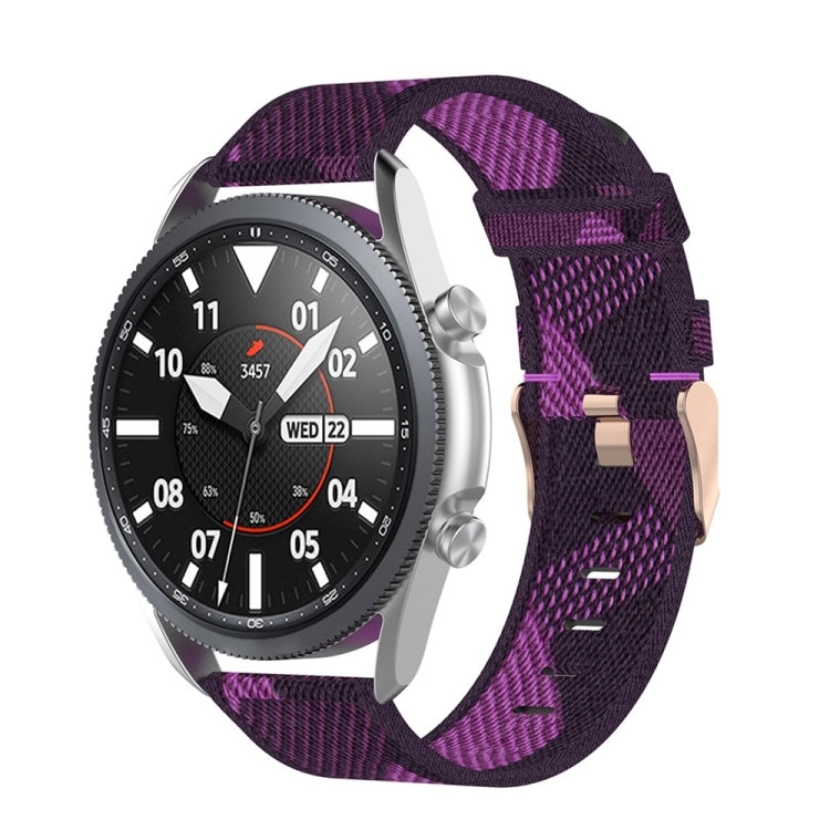 Woven Nylon Textured Strap, Size: Free Size 22mm, For Galaxy Watch 3 45mm
