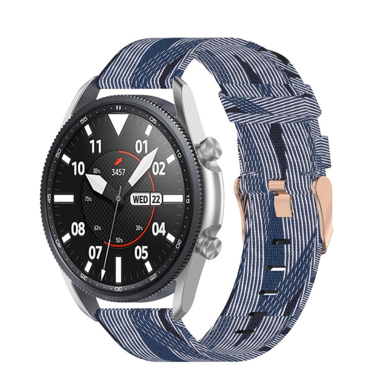 Woven Nylon Textured Strap, Size: Free Size 22mm, For Galaxy Watch 3 45mm