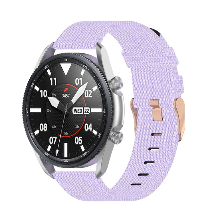 Woven Nylon Textured Strap, Size: Free Size 22mm, For Galaxy Watch 3 45mm