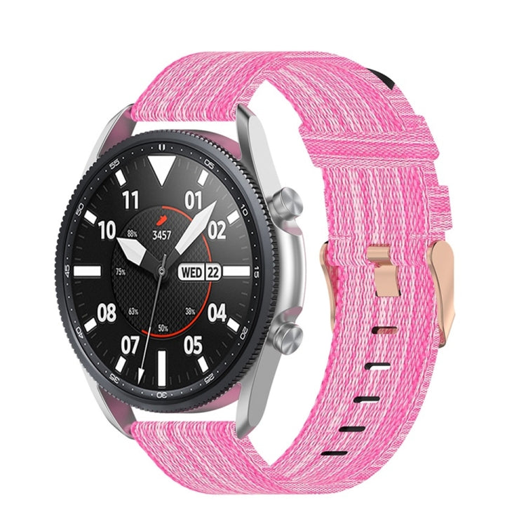 Woven Nylon Textured Strap, Size: Free Size 22mm, For Galaxy Watch 3 45mm
