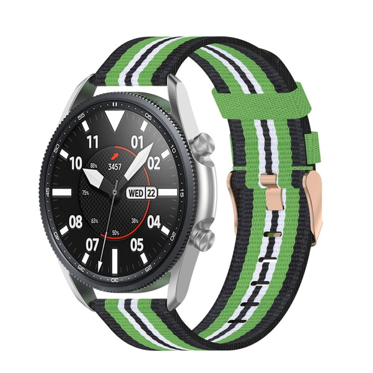 Woven Nylon Textured Strap, Size: Free Size 22mm, For Galaxy Watch 3 45mm