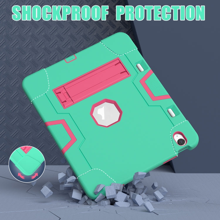 Contrast Color Silicone Acrylic PC Tablet Case with Holder, For iPad Air 13 2025 / 2024